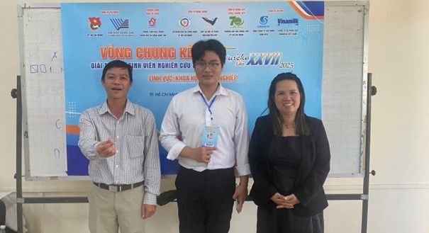 Sinh viên Trường Đại học Bạc Liêu đạt Giải Khuyến khích Giải thưởng Euréka 2025